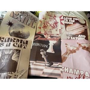 Taylor Swift Canvas Posters Set of 6 NEW Antihero Karma Cat Checkmate Mirror